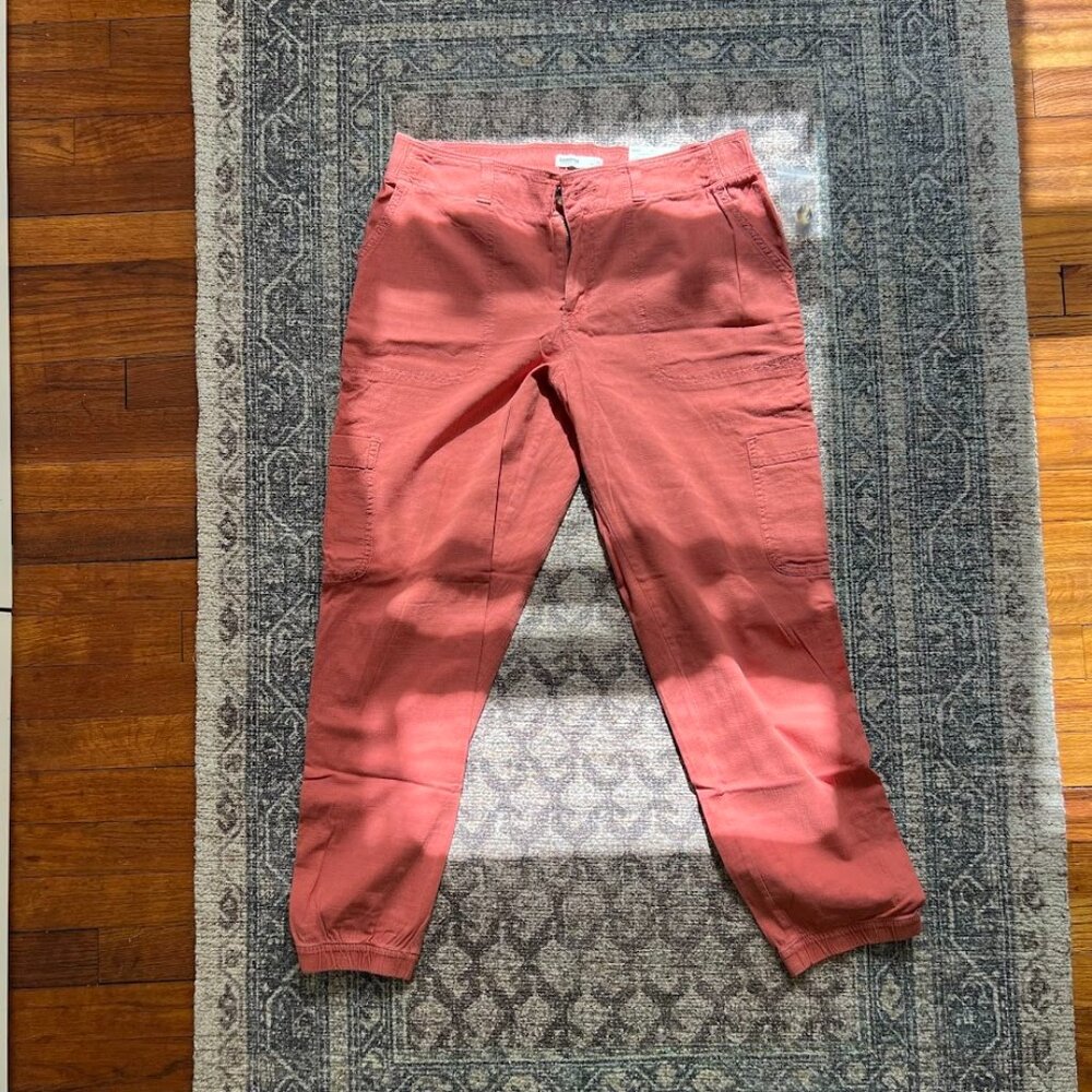 Sonoma Goods For Life Midrise Utility Jogger Pants Brianna Blush Size 12